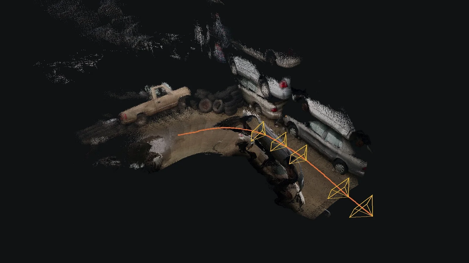 The final map from above and to the side
